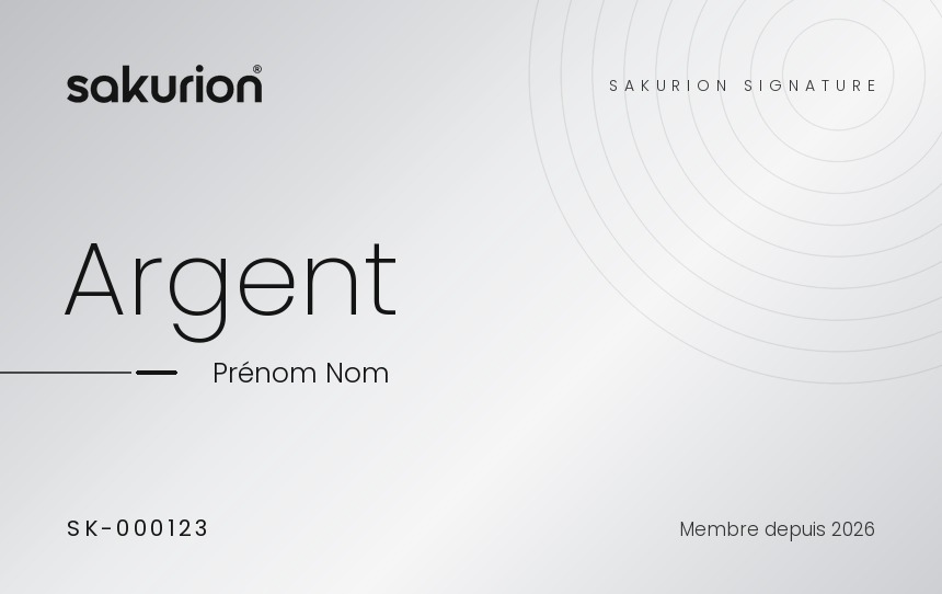 Carte SAKURION Signature Argent