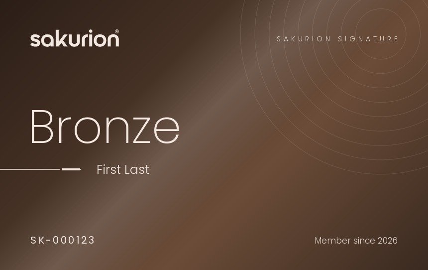 SAKURION Signature Bronze card