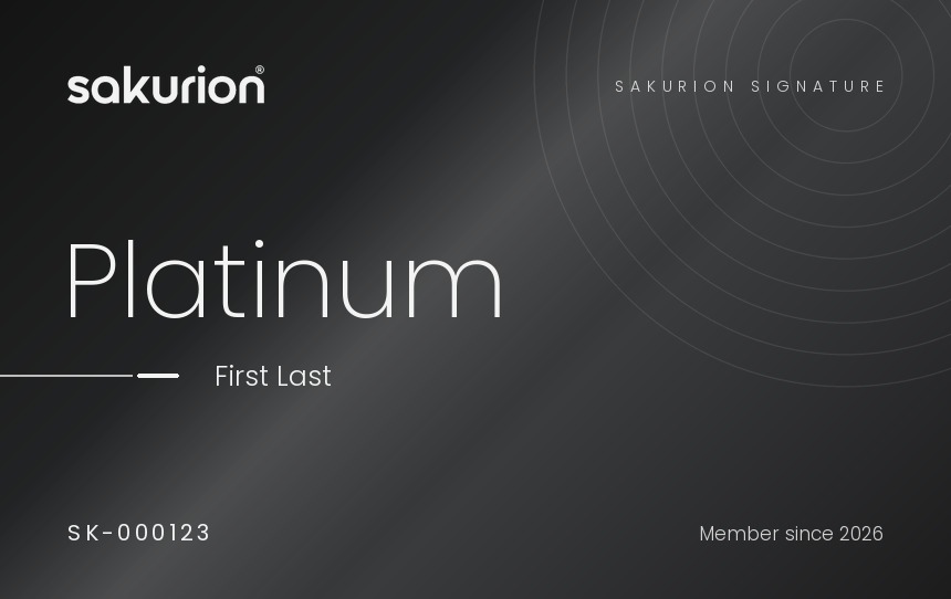 SAKURION Signature Platinum card